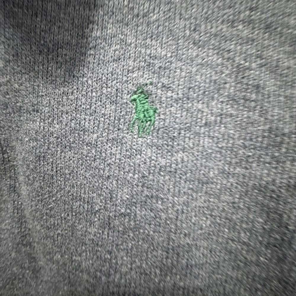 Polo by Ralph Lauren light grey 1/4 zip sweater size 7